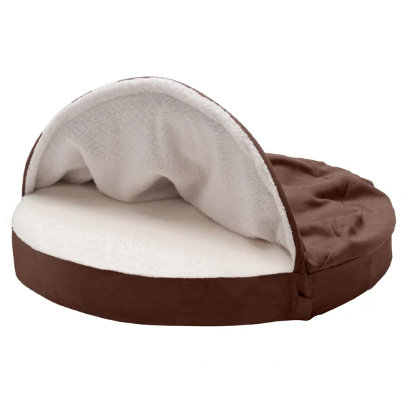 Snuggery Burrow Dog Bed - Faux Sheepskin - Image 10