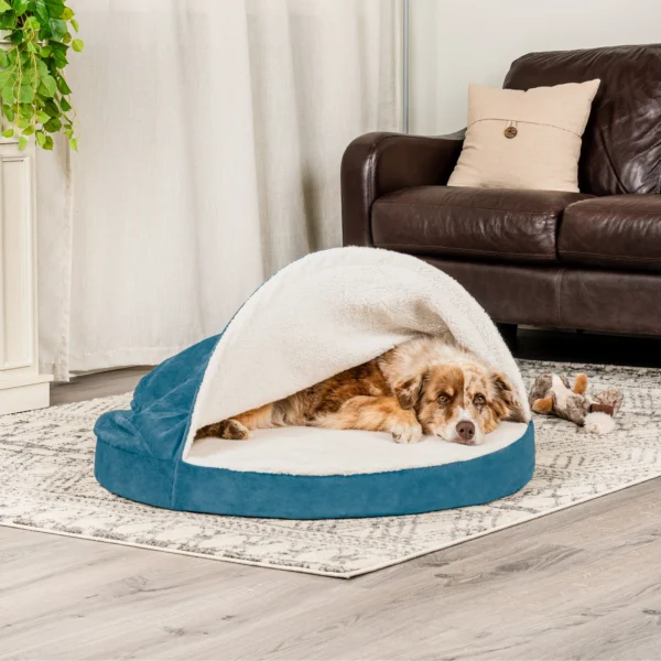 Snuggery Burrow Dog Bed - Faux Sheepskin - Image 31