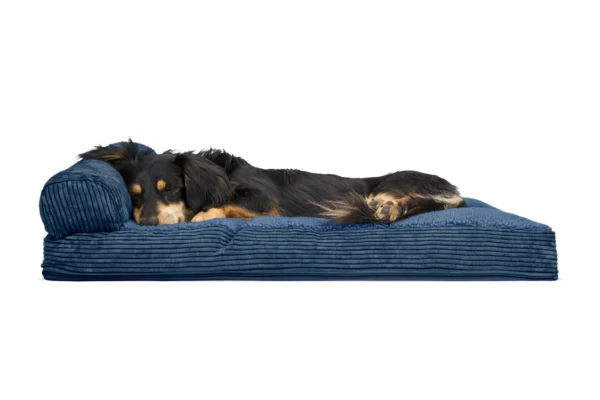 Chaise Lounge Dog Bed - Faux Fleece & Corduroy - Image 25