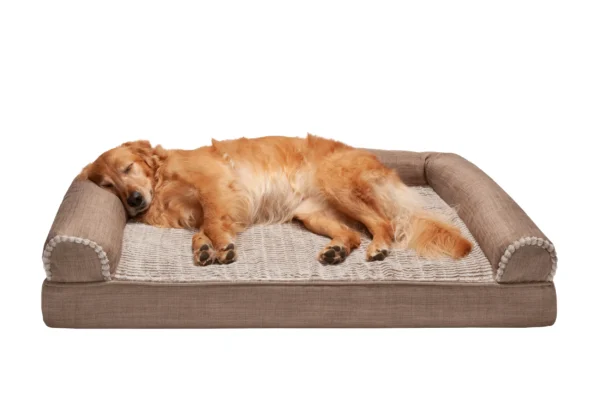 Sofa Dog Bed - Luxe Fur & Performance Linen - Image 39