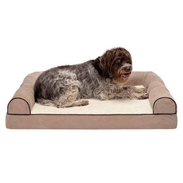 Sofa Dog Bed - Faux Fleece & Chenille - Image 31