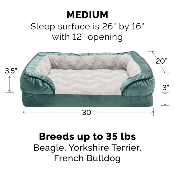 Sofa Dog Bed - Velvet Waves Perfect Comfort - Image 11
