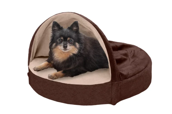 Snuggery Burrow Dog Bed - Microvelvet - Image 36