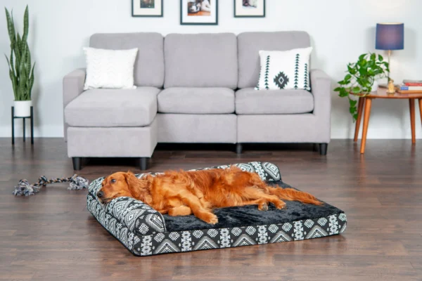 Deluxe Chaise Lounge Dog Bed - Southwest Kilim - Image 15