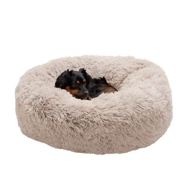 Calming Cuddler Long Fur Donut Dog Bed - Image 54