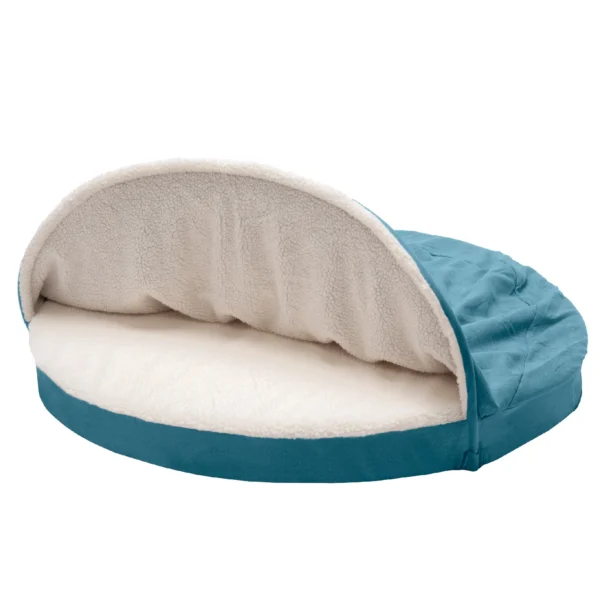 Snuggery Burrow Dog Bed - Faux Sheepskin - Image 18