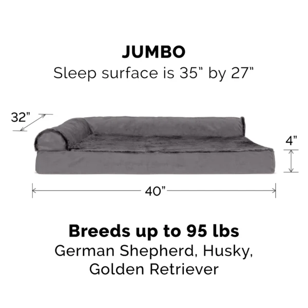 Deluxe Chaise Lounge Dog Bed - Plush & Velvet - Image 9