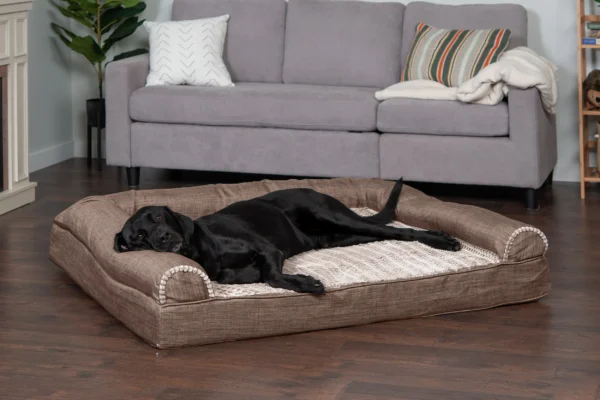 Sofa Dog Bed - Luxe Fur & Performance Linen - Image 19