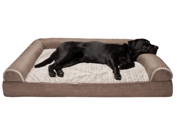 Sofa Dog Bed - Luxe Fur & Performance Linen - Image 41
