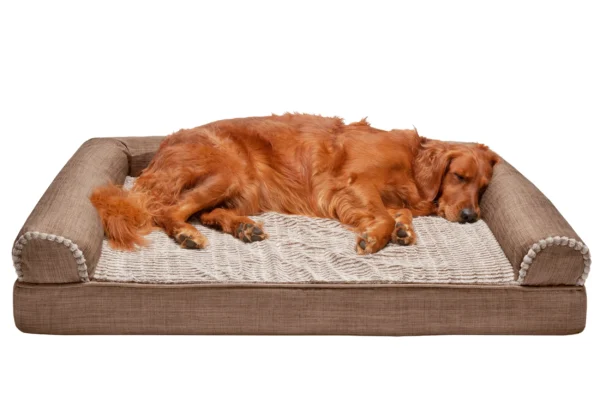 Sofa Dog Bed - Luxe Fur & Performance Linen - Image 42