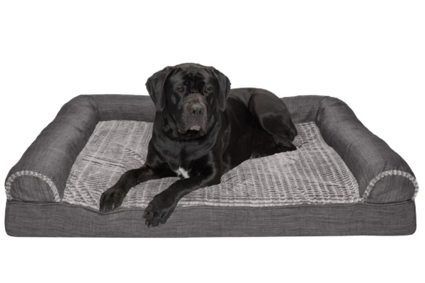 Sofa Dog Bed - Luxe Fur & Performance Linen - Image 52