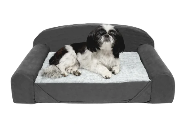 Sofa Dog Bed - Faux Fur & Backed Suede Orthopedic Luxury Edition - Image 15
