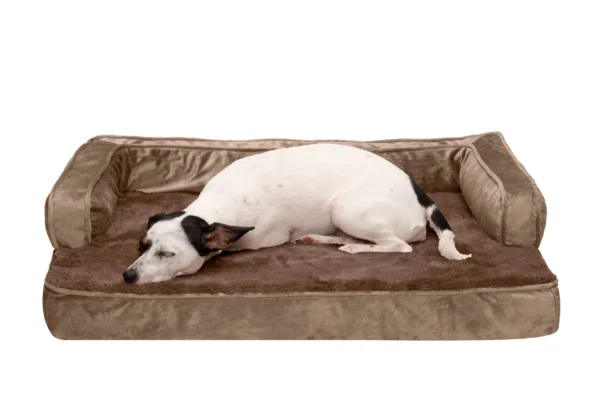 Sofa Dog Bed - Plush & Velvet Comfy Couch - Image 14
