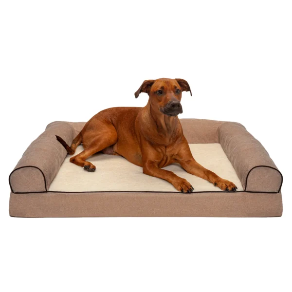 Sofa Dog Bed - Faux Fleece & Chenille - Image 25