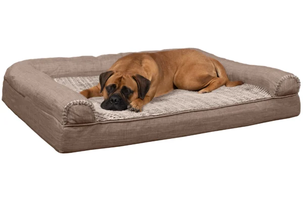Sofa Dog Bed - Luxe Fur & Performance Linen - Image 49