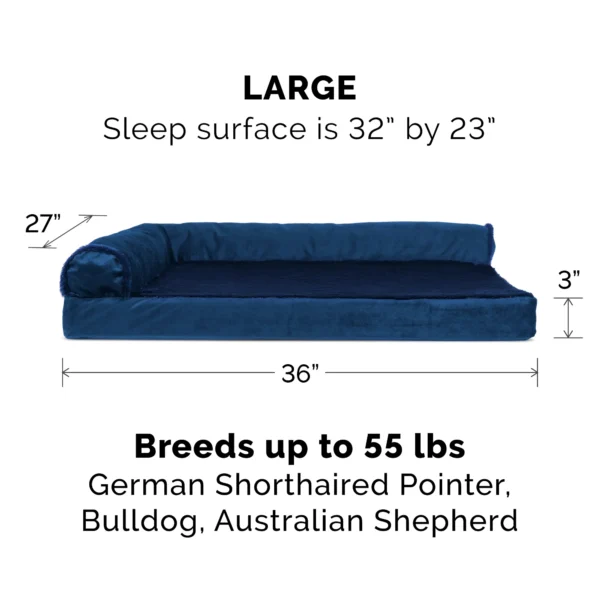 Deluxe Chaise Lounge Dog Bed - Plush & Velvet - Image 8