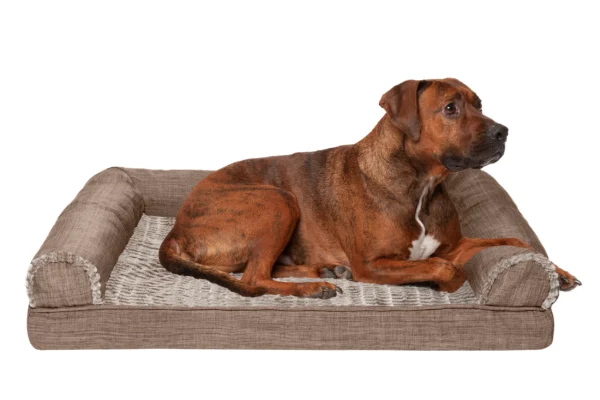 Sofa Dog Bed - Luxe Fur & Performance Linen - Image 40